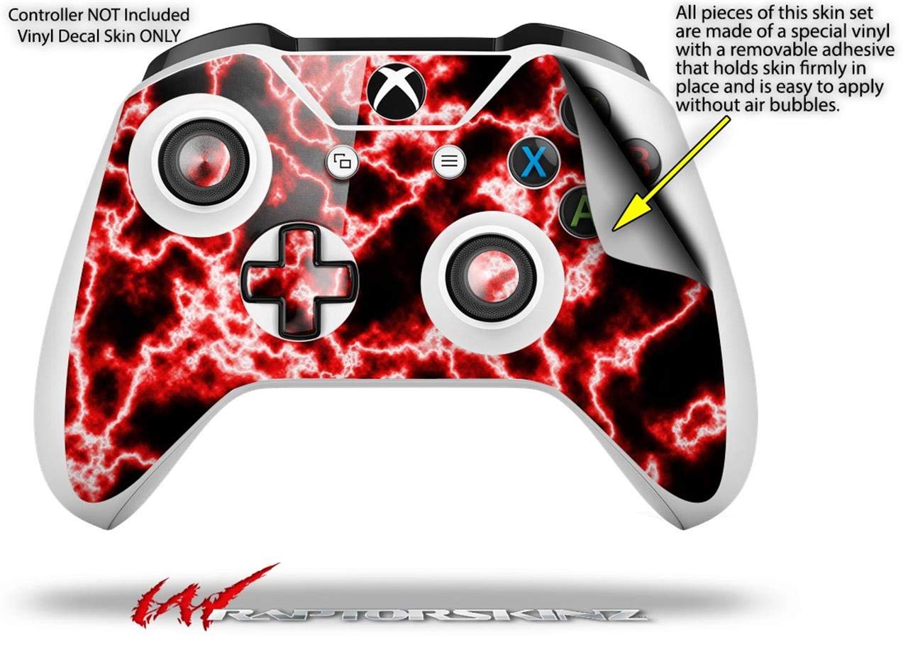 XBOX One S/X Controller Vinyl Skin Wrap - Electrify Red for Gaming & Protection