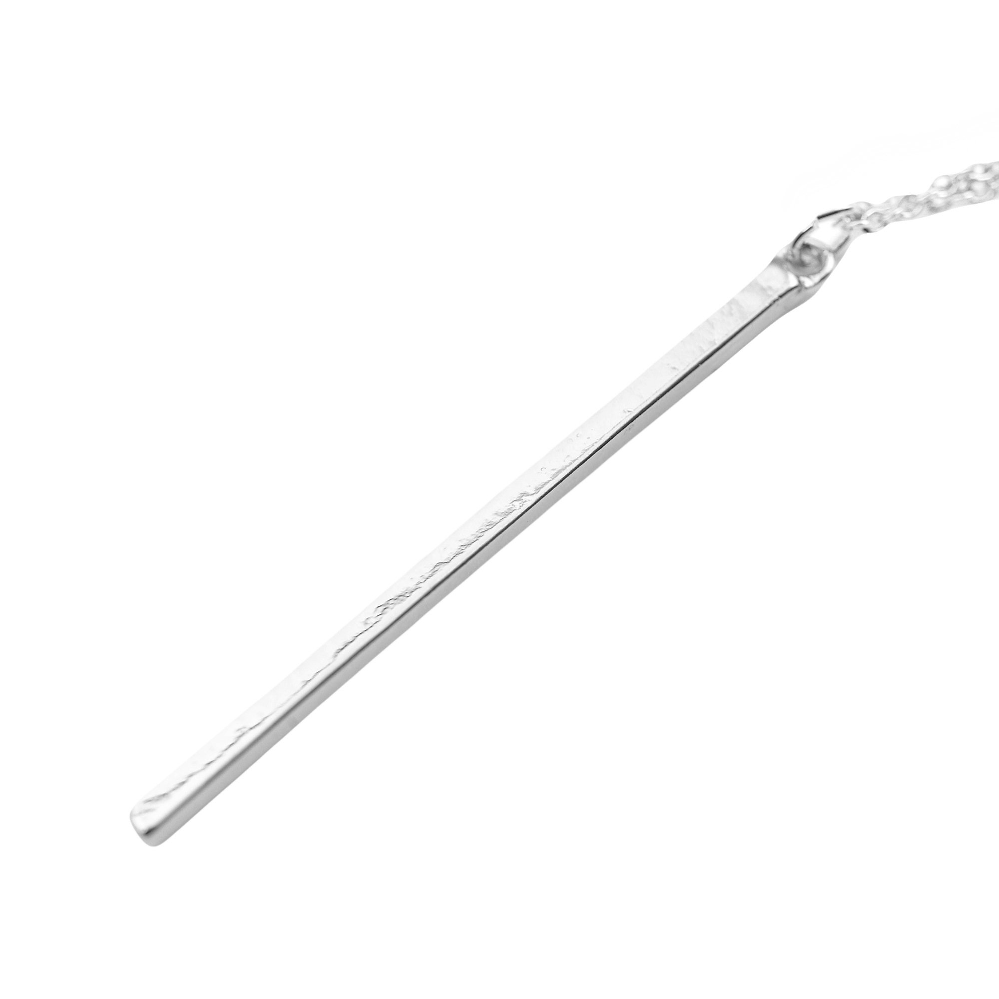 Elegant Tiny Jewel Simple Vertical Bar Necklace for Women - Minimalist Dainty Layering Chain Jewelry - Perfect for Everyday Wear, Gift Giving & Special Occasions