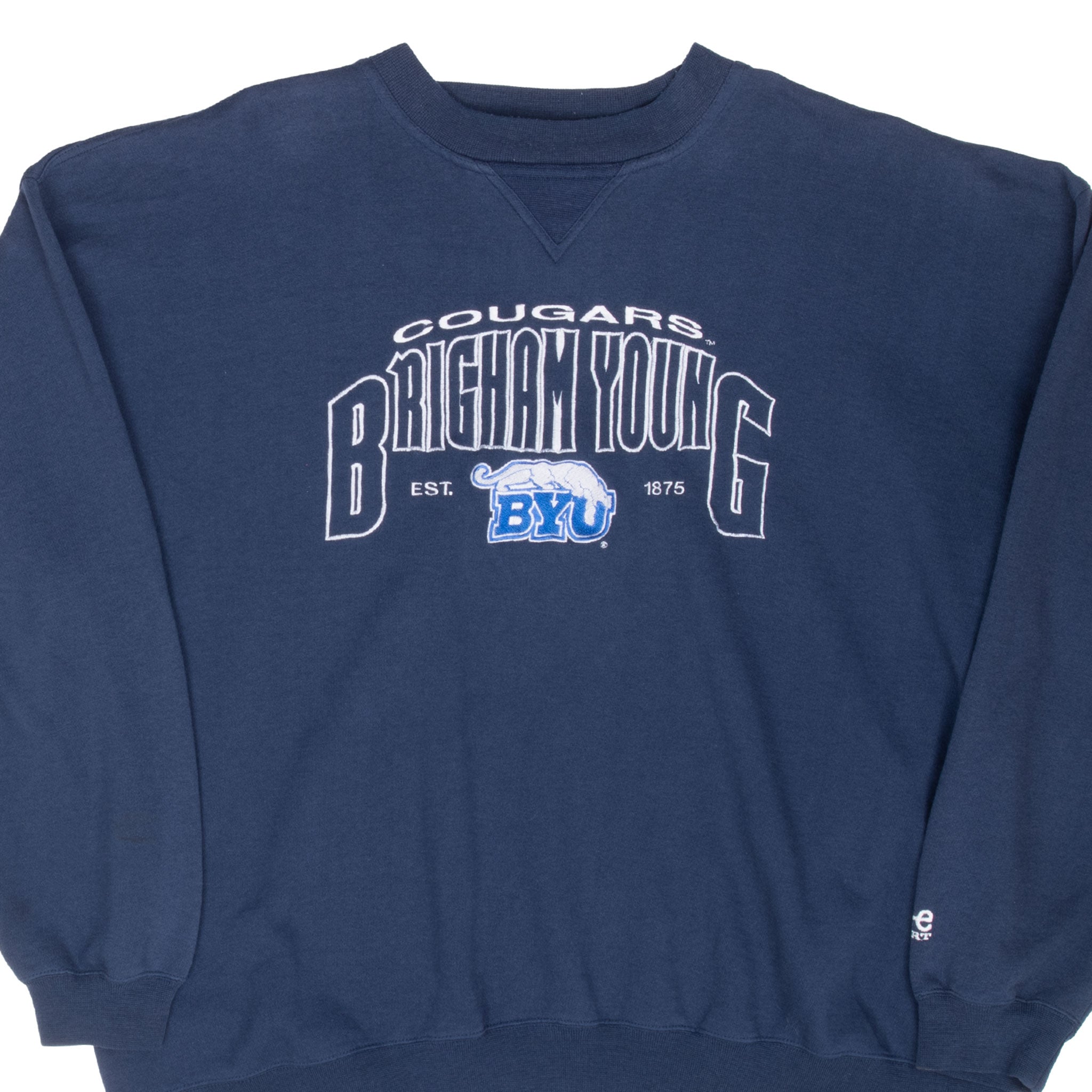 Vintage BYU Brigham Young Cougars 1990s Retro Sweatshirt XL - Perfect for Game Day, College Spirit & Casual Wear