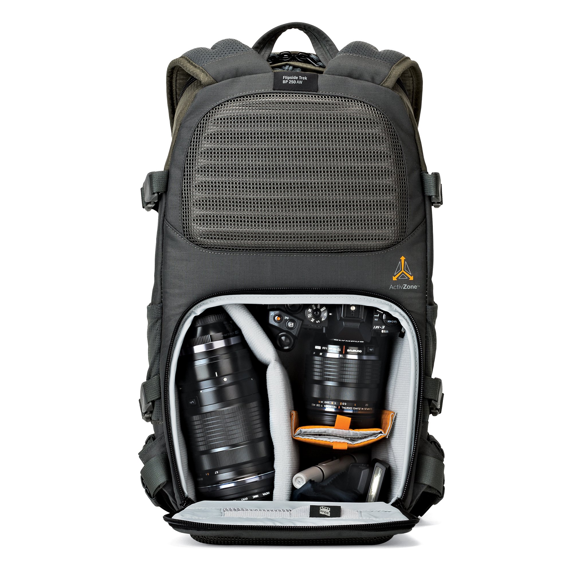 Lowepro Flipside Trek BP 250 AW Waterproof DSLR Camera Backpack - Perfect for Outdoor Photography, Hiking & Travel