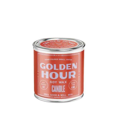 Golden Hour Soy Candle - Natural Scented Candle for Relaxation & Aromatherapy - Perfect for Home, Spa, Yoga & Meditation