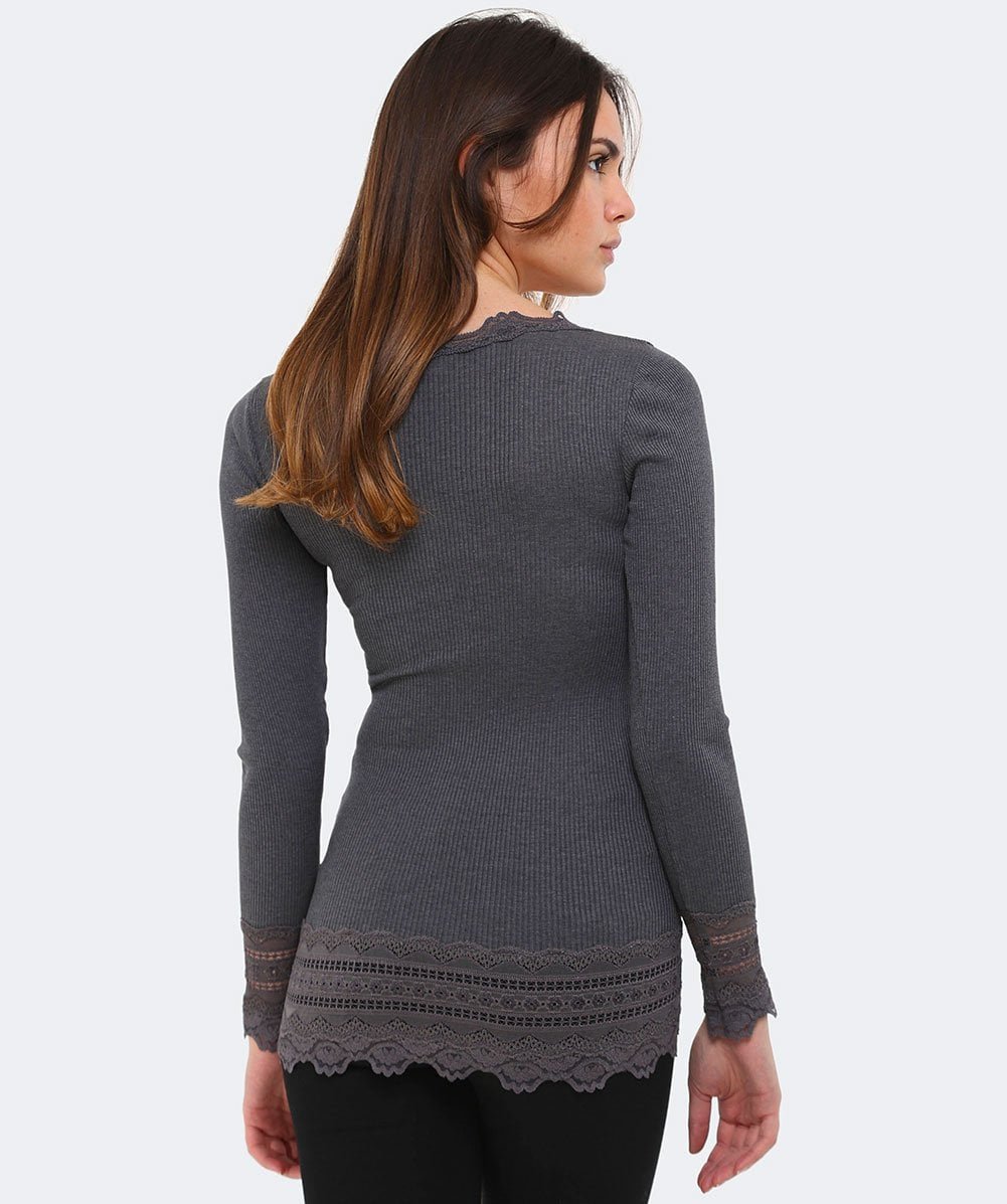 Women's Black Silk Long Sleeve Blouse - Elegant & Comfortable Silk Shirt for Work, Party & Casual Wear