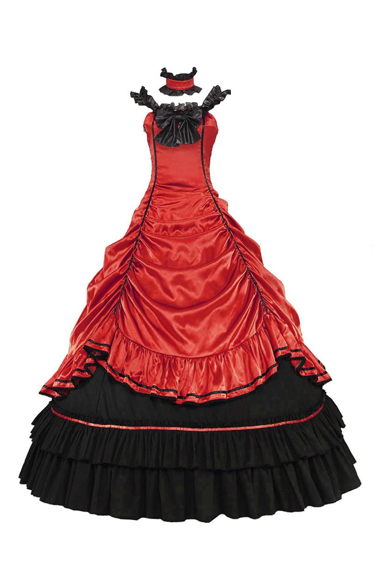 Southern Belle Civil War Off Shoulder Formal Dress - Elegant Satin Lolita Ball Gown for Historical Reenactments, Cosplay & Victorian Themed Parties
