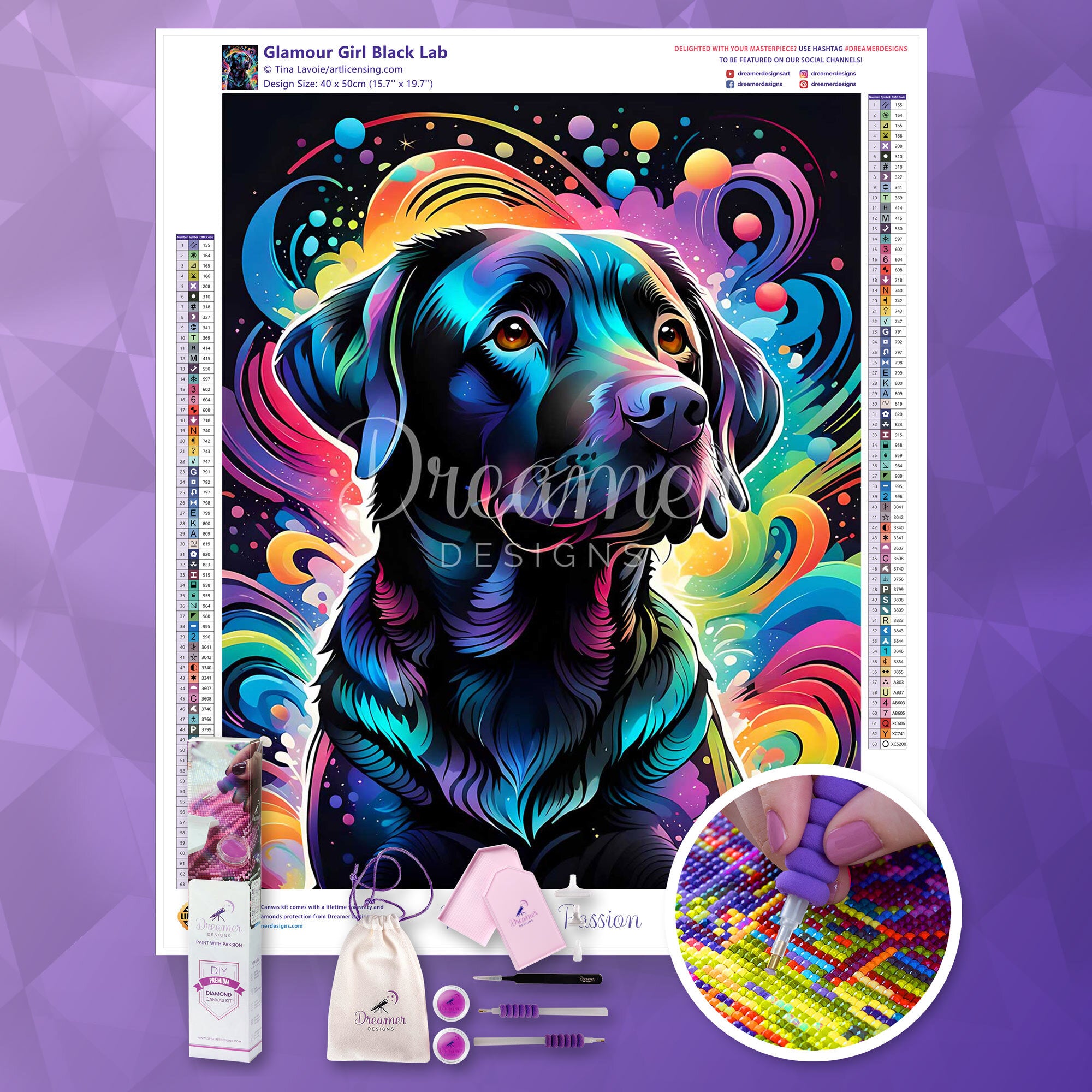 Glamour Girl Black Lab - Elegant Black Labrador Jewelry for Women | Perfect for Parties, Date Nights & Special Occasions