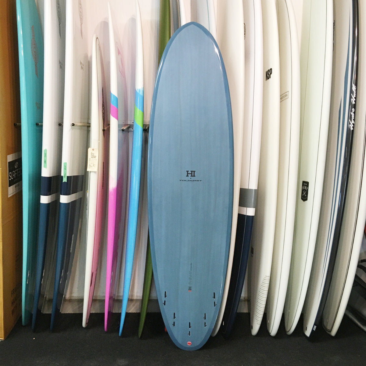 Harley Ingleby Moe 7'4 Surfboard - Blue FCS2 5-Fin Setup for Performance Surfing | Perfect for Small to Medium Waves, Beach Cruising & Surf Lessons