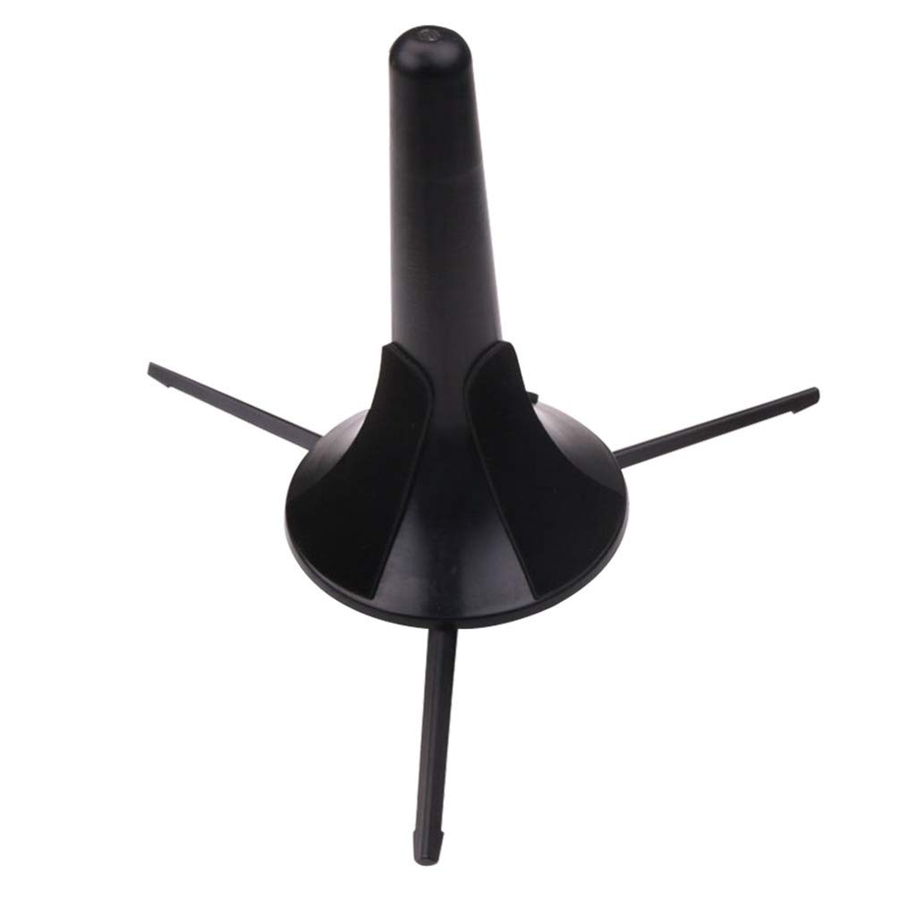 Milisten Foldable Portable Trumpet Stand Holder - Adjustable Tripod Bracket for Trumpet, Trombone & Brass Instruments (Black) - Perfect for Home Practice, Band Performances & Music Studio Use