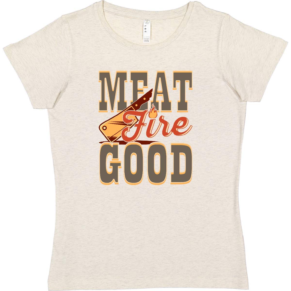 Funny BBQ Grilling Meat Fire Good Women's T-Shirt - Perfect for Summer Cookouts & Backyard Parties
