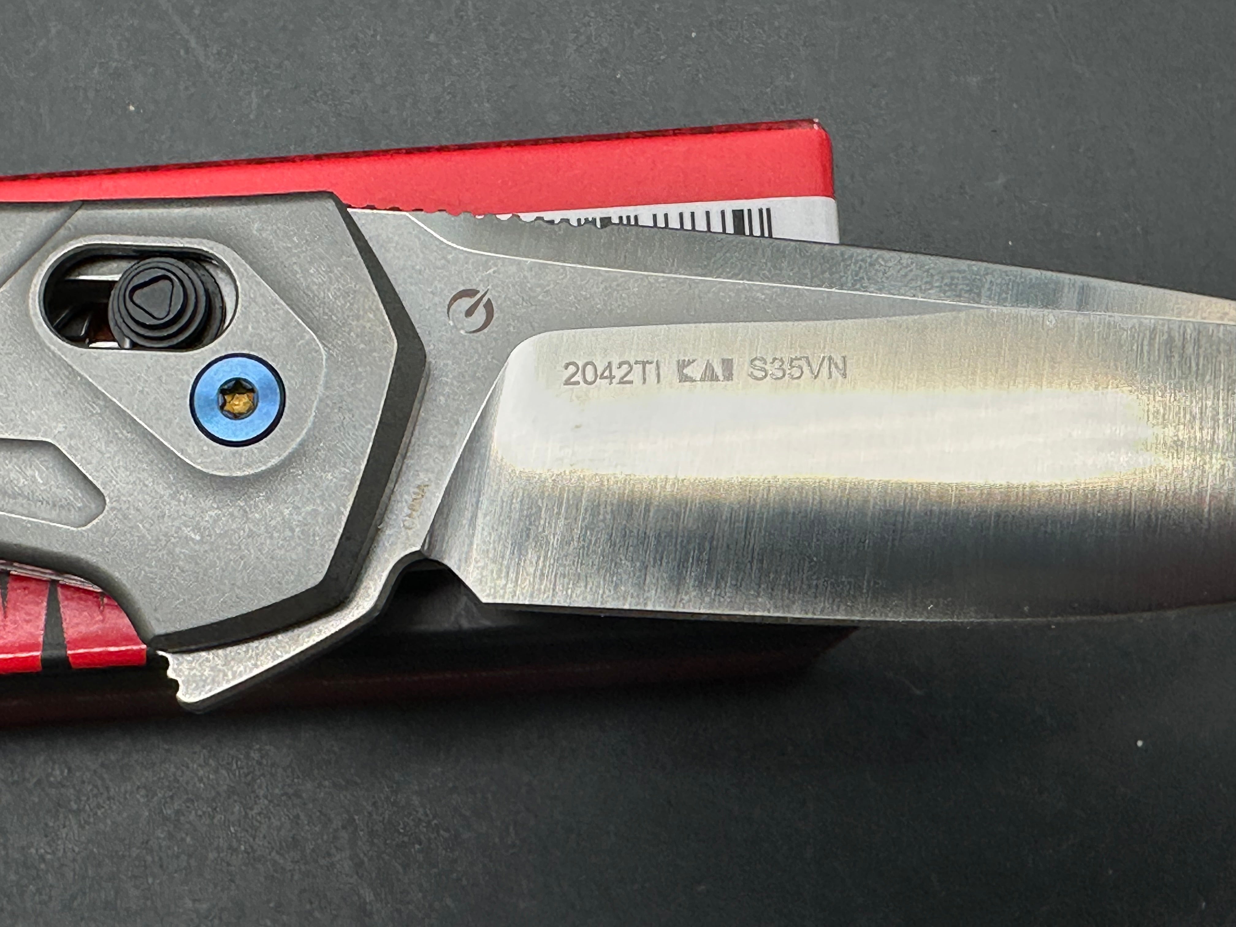 Kershaw COVALENT Titanium Folding Knife with S35VN Steel Blade - EDC, Camping, Hiking & Outdoor Survival Gear