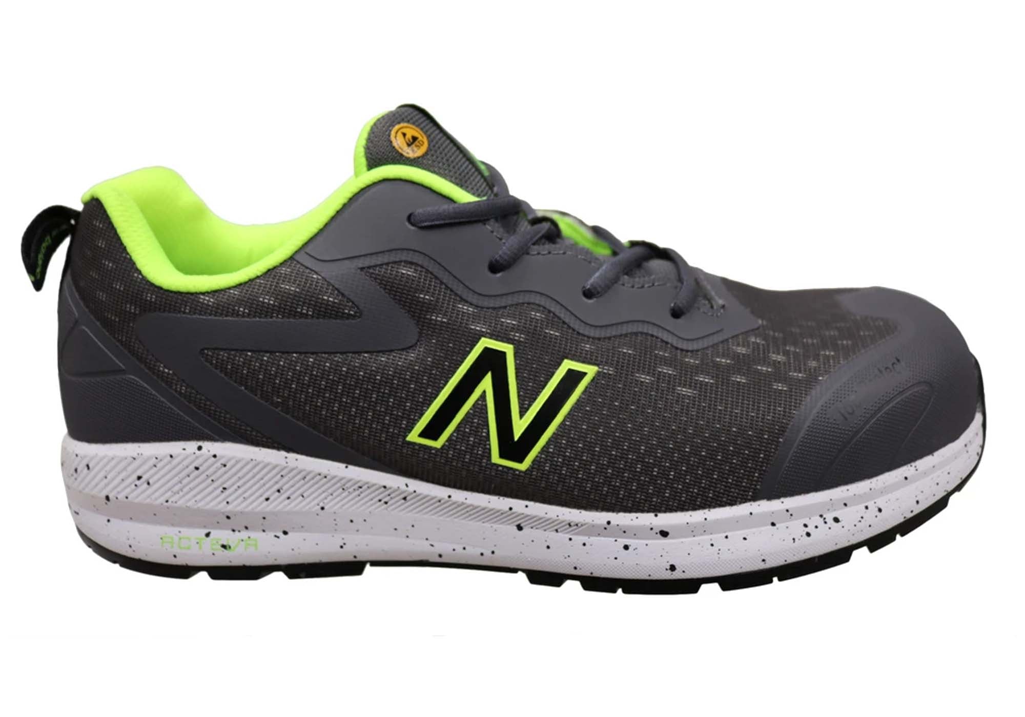 New Balance Logic Men's Composite Toe 2E Wide Work Shoes - Lightweight Safety Footwear for Construction & Industrial Workers | OSHA Compliant Work Boots for All-Day Comfort
