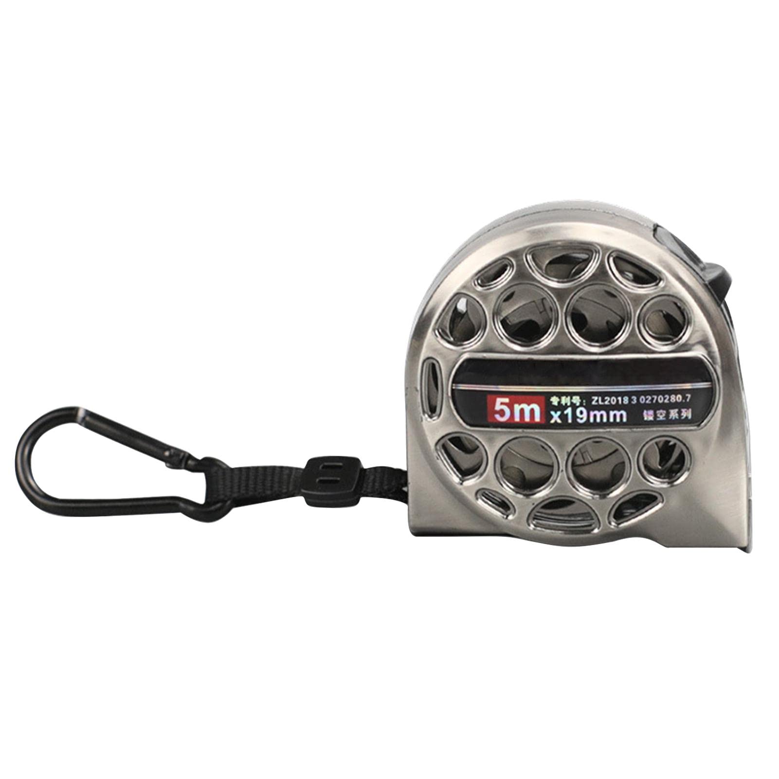 Premium 5M Auto-Lock Stainless Steel Tape Measure - Durable Hollow Metal Construction, Waterproof & Anti-Fall Design for Industrial & Home Use (Silver) | Perfect for Construction, DIY Projects, Carpentry & Home Renovations