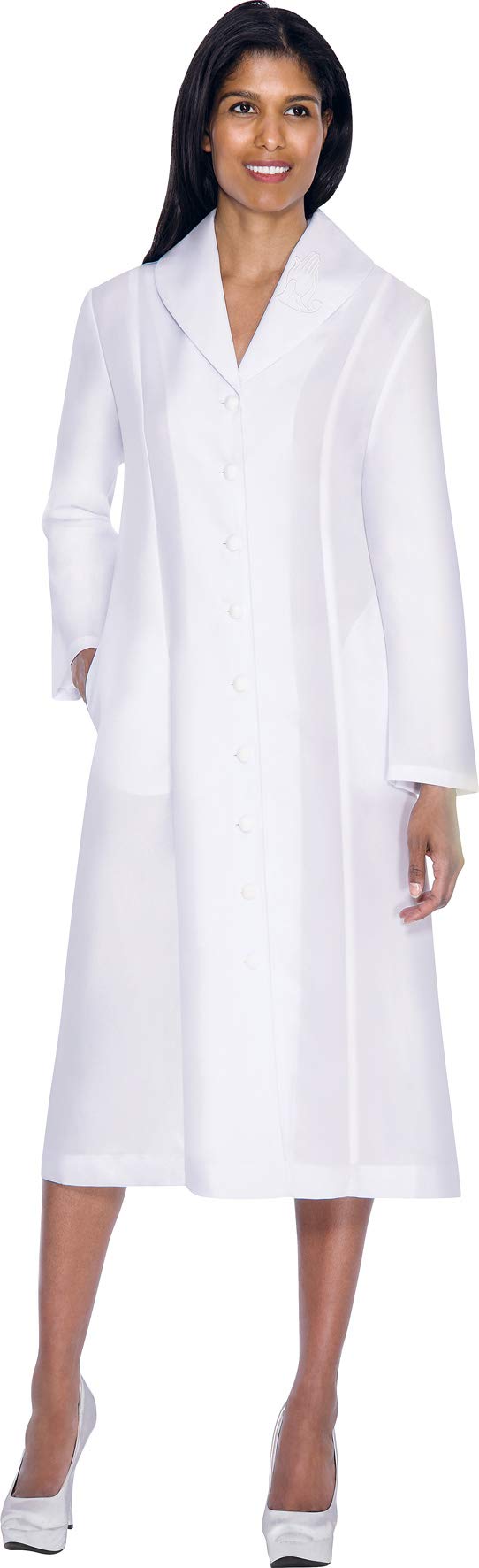 Elegant Button Front Clergy Dresses for Women - Church Robes & Choir Uniforms | Perfect for Sunday Services, Weddings & Religious Ceremonies