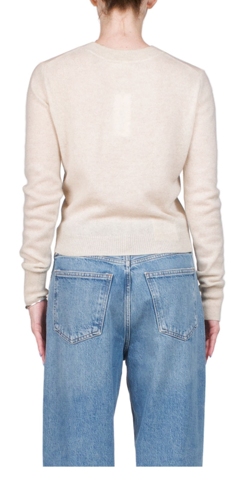 Premium Francis Cashmere Sweater in Oatmeal - Soft & Luxurious Women's Winter Pullover for Office, Travel & Casual Wear