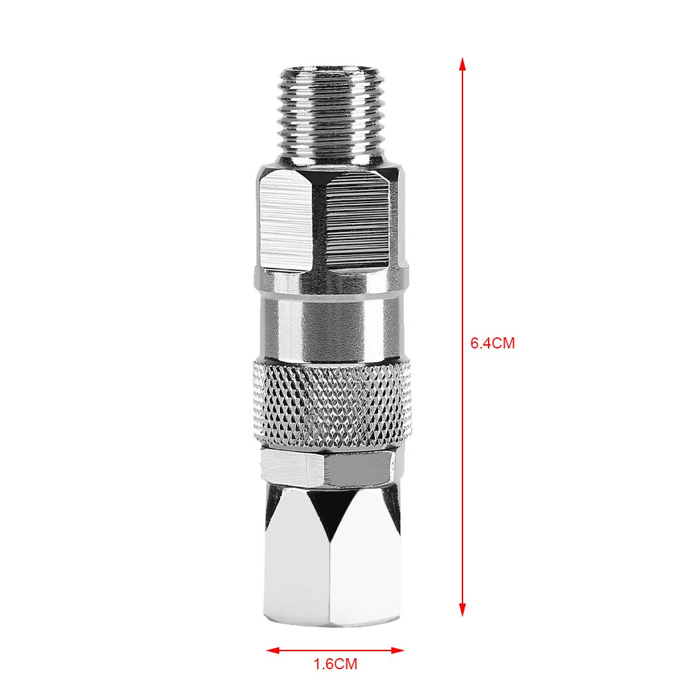 1/4-Inch Stainless Steel Swivel Joint - High Pressure Rotary Connector for Airless Paint Sprayers | Durable Hose Fitting for Professional Painting Equipment | Perfect for Automotive, Industrial & Home Painting Projects