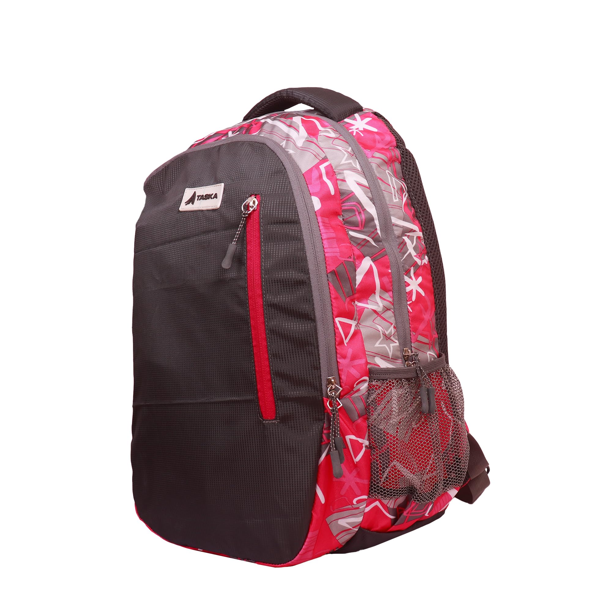 Water Resistant Dakota Pink Polyester Laptop Backpack for College, School & Office - Durable Travel Bag for Men, Women, Boys & Girls with Rain Cover - Perfect for Commuting, Work & Outdoor Activities