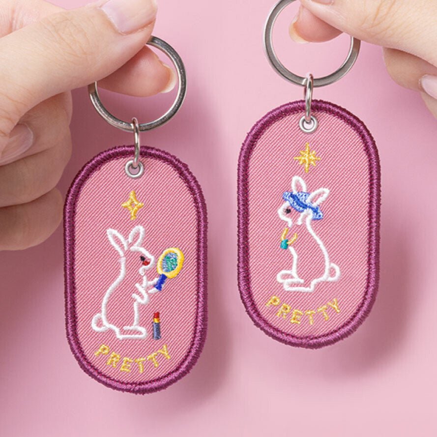 2/8b Pair Key Ring / Iroha - Durable Stainless Steel Keychain Set for Home, Office & Travel - Perfect for Organizing Keys, Gifts & Everyday Carry (ECG)