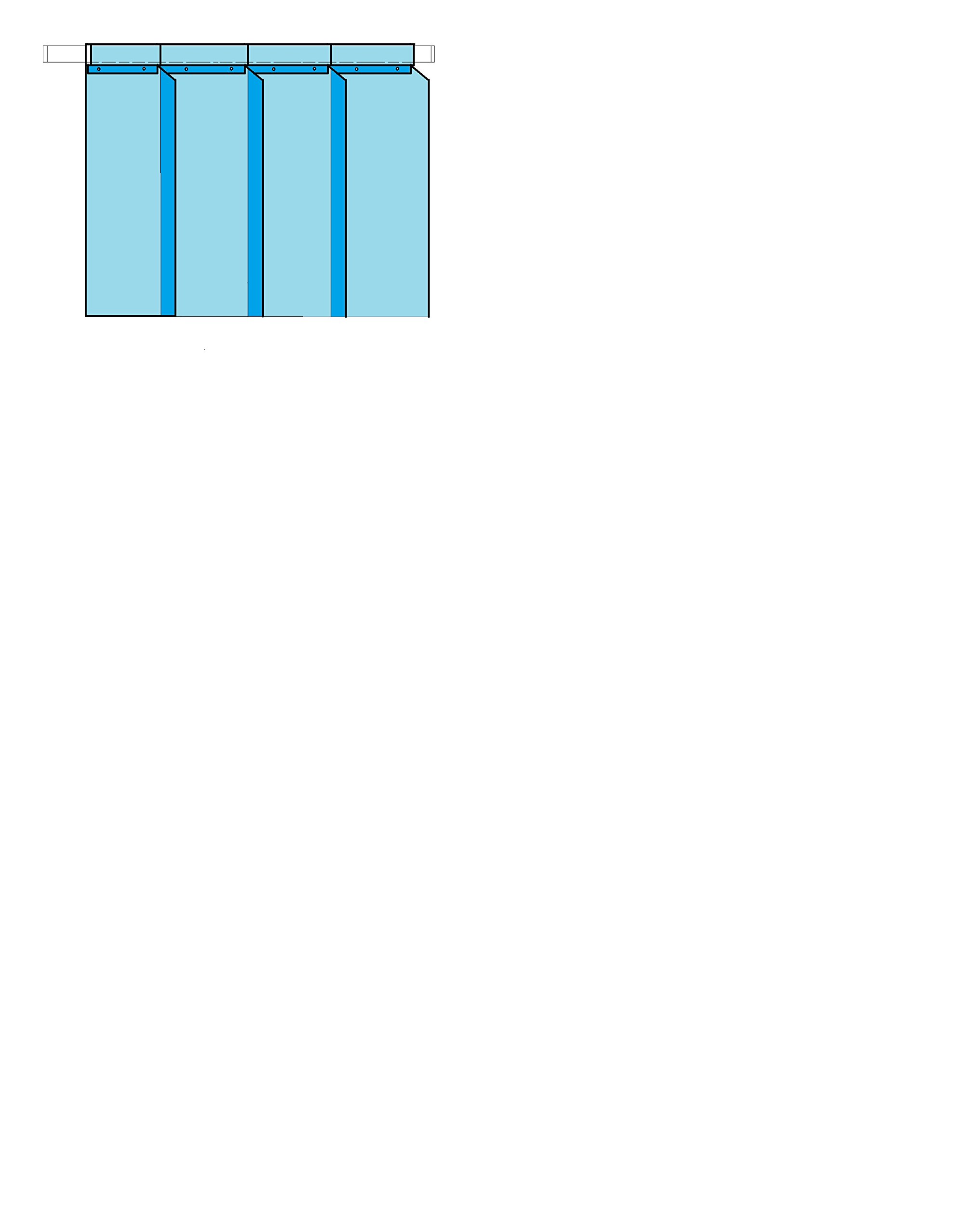 Easi-Mount Strip Curtains 36x84 Inch - Heavy Duty PVC Warehouse Doorway Dividers for Commercial & Industrial Use