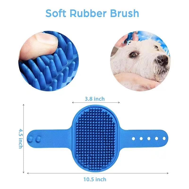 Dog Paw Cleaner for Large Dogs - Includes 3 Washable Towels & Bath Brush | Muddy Paw Washer & Pet Foot Cleaner | Perfect for Post-Walk Cleaning, Grooming & Outdoor Adventures