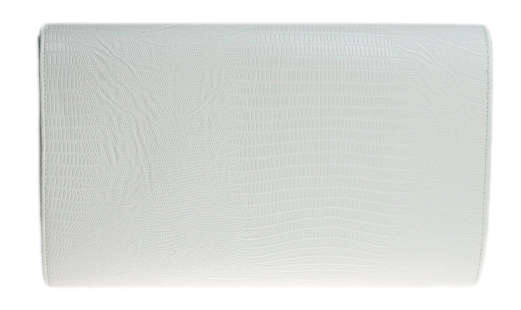Stylish Women's Animal Print Crocodile Embossed Evening Clutch Bag - Elegant Flat Envelope Purse for Parties, Weddings & Night Out