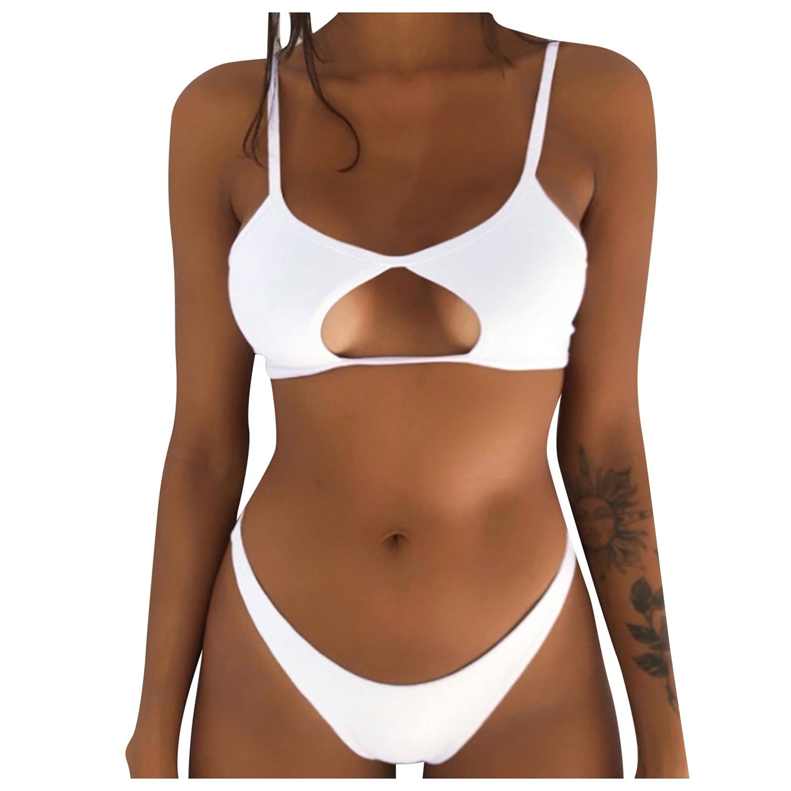 Women's Sexy 2-Piece Bikini Set - High Waist Push Up Printed Swimwear for Juniors | Perfect for Beach Vacations, Pool Parties & Summer Getaways