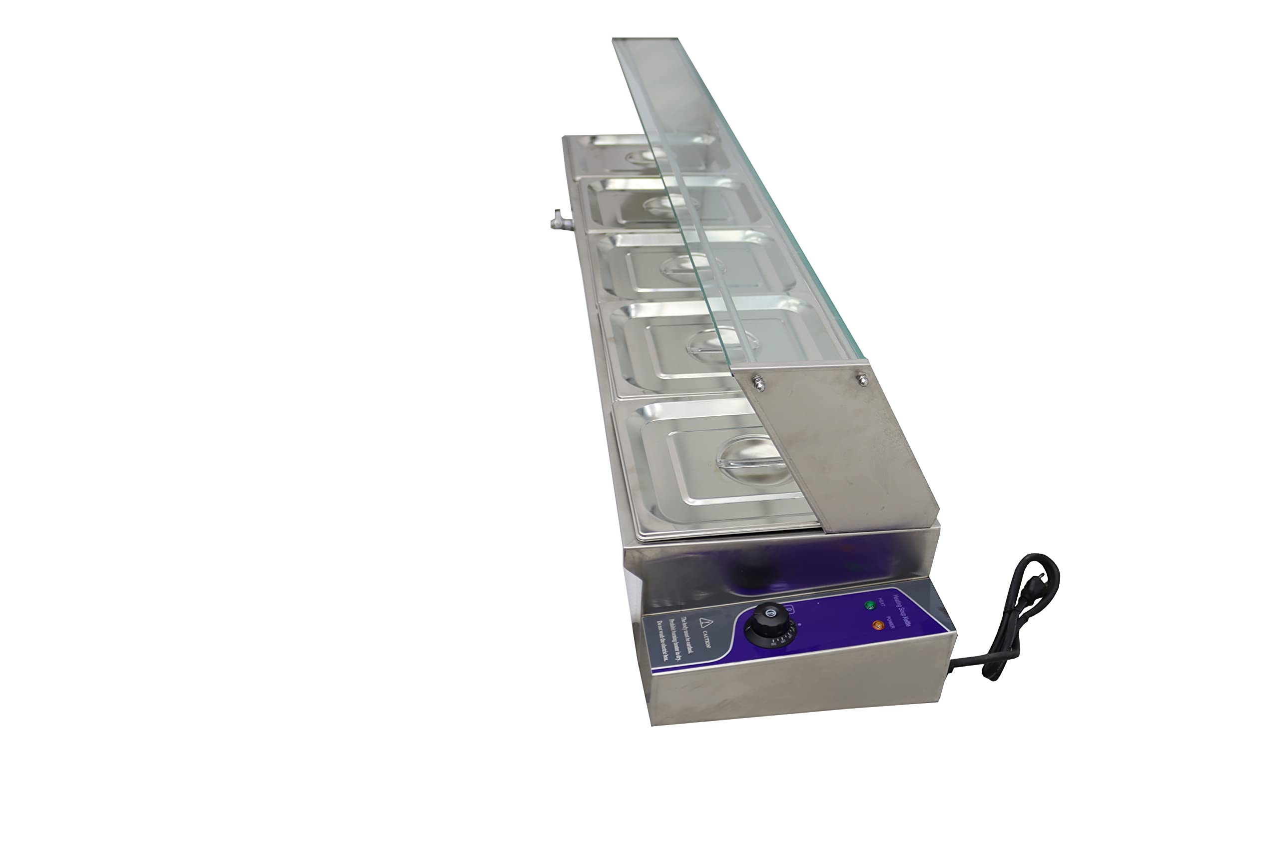 INTBUYING 5-Pan Commercial Food Warmer Steam Table - Stainless Steel Buffet Catering Equipment for Restaurants, Hotels & Events - Perfect for Keeping Breakfast, Lunch & Dinner Dishes Warm