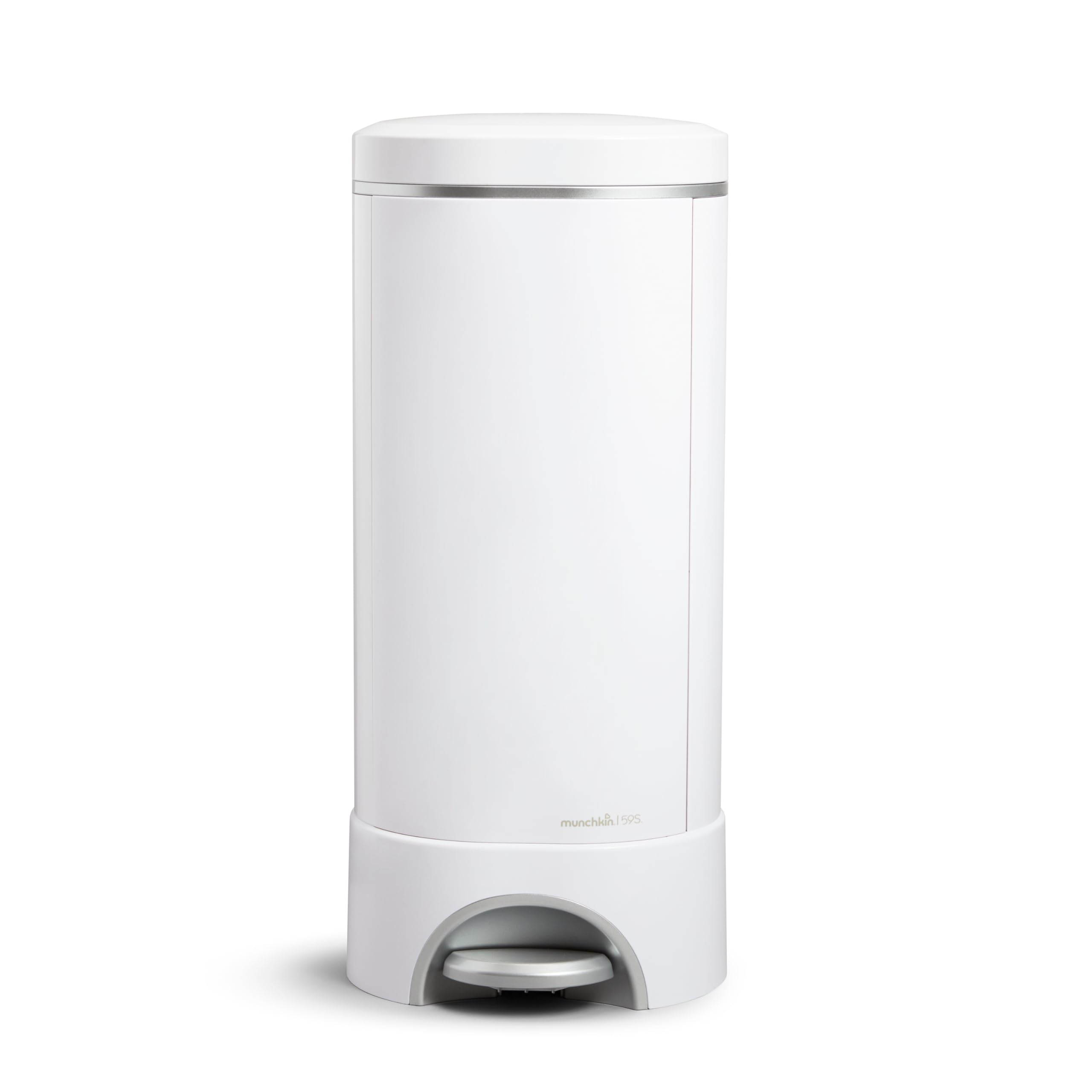 Munchkin® UV Diaper Pail - Best Odor Control Diaper Disposal System with 1 UV Snap, Seal & Toss™ Bag & 1 UV Refill Ring - Perfect for Nursery, Baby Room & Daycare Centers