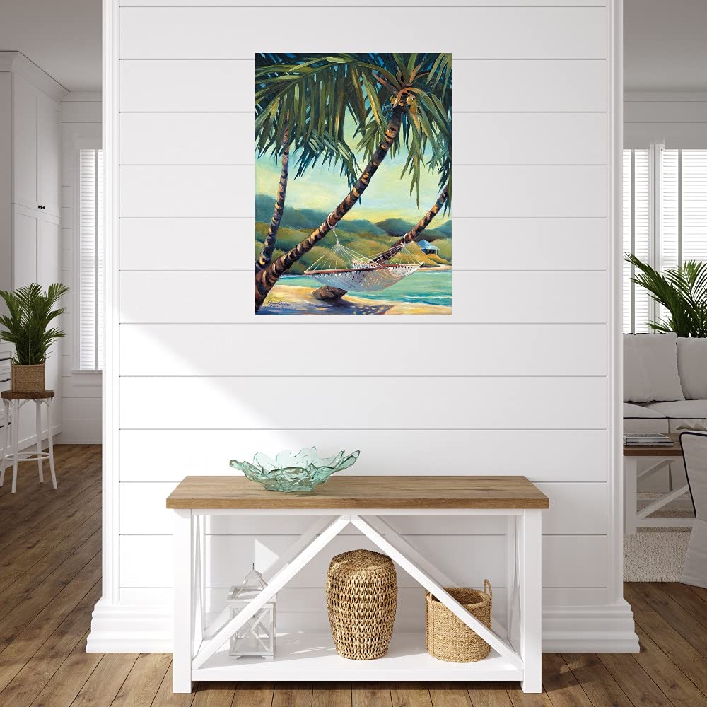 Fine Art Canvas Wall Decor 'Rest Stop' by Kathleen Denis - Ready to Hang 24x32 Inches - Perfect for Living Room, Bedroom, Office & More - Handmade Painting for Home & Commercial Spaces