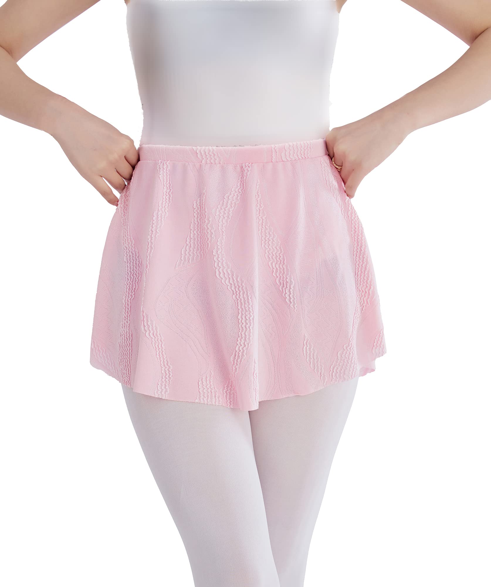 Ballet Skirt for Girls & Women - Stretchy Wrap Dance Skirt with Elastic Waistband - Perfect for Ballet, Dance Class & Performance