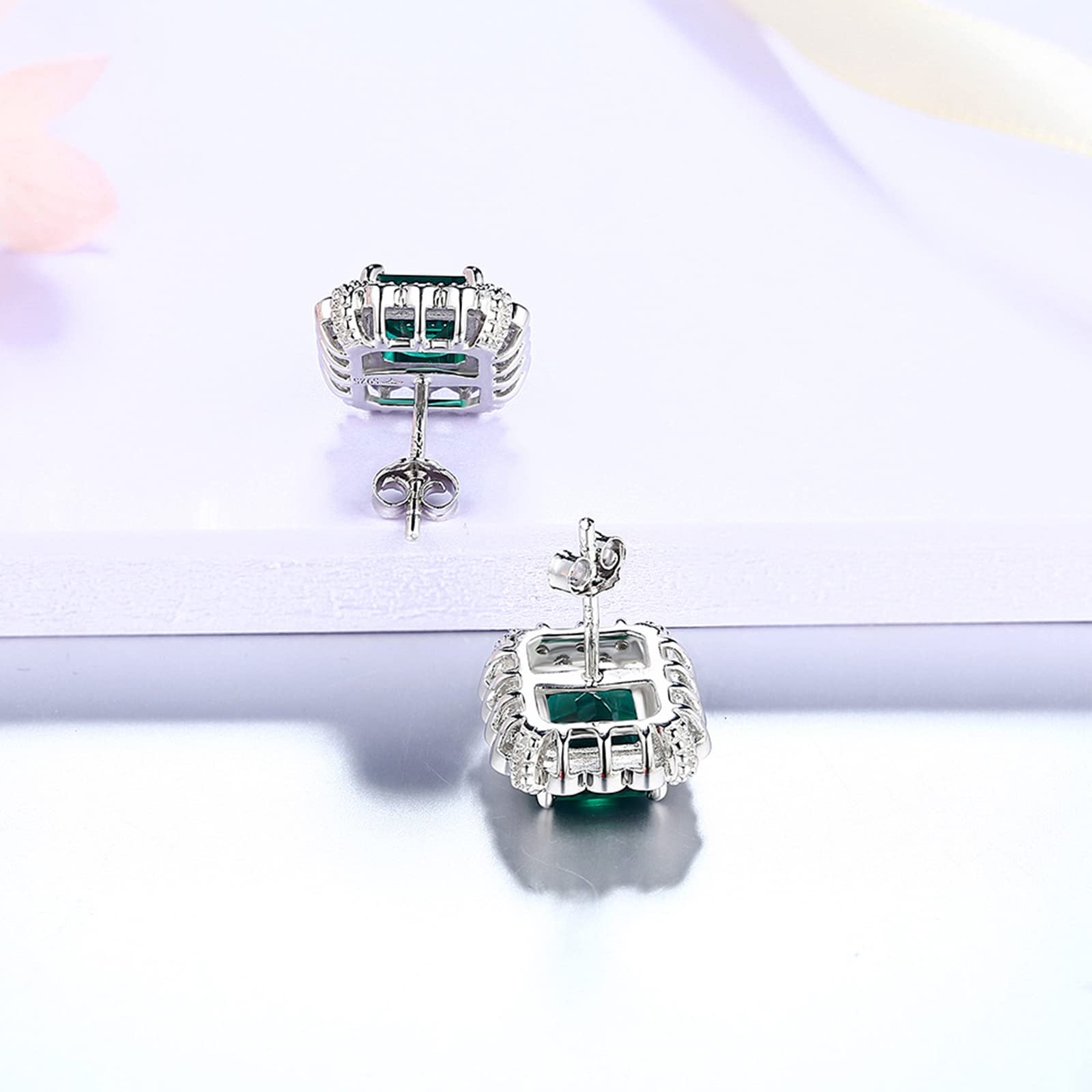 Trendy Vintage Emerald Earrings for Women - Cubic Zirconia Fashion Jewelry - Perfect for Parties, Weddings & Everyday Wear