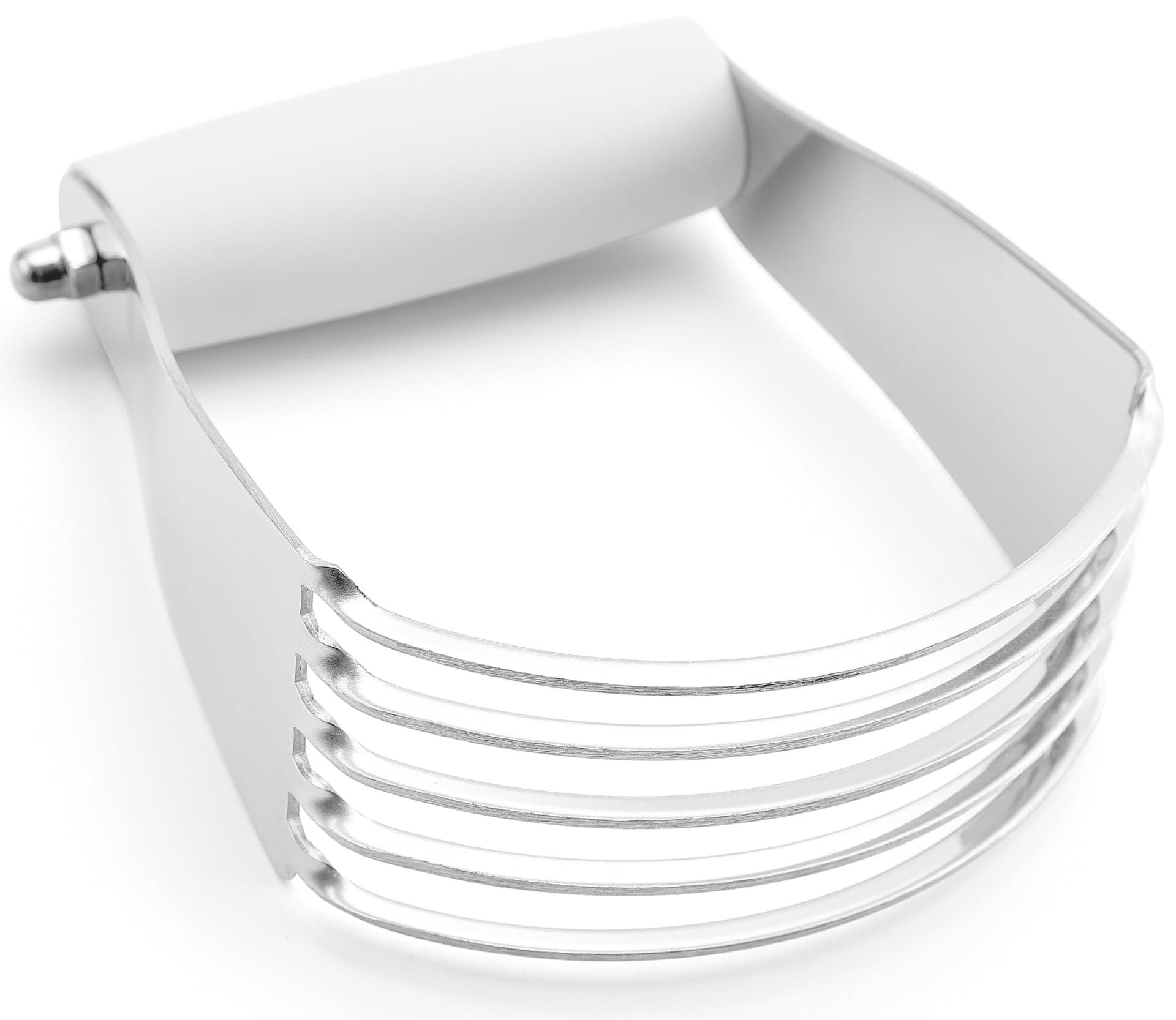 Spring Chef Medium White Dough Blender - Stainless Steel Pastry Cutter with Sharp Blades for Baking, Mixing & Cutting | Dishwasher Safe | Perfect for Pies, Cookies & Pastry Dough