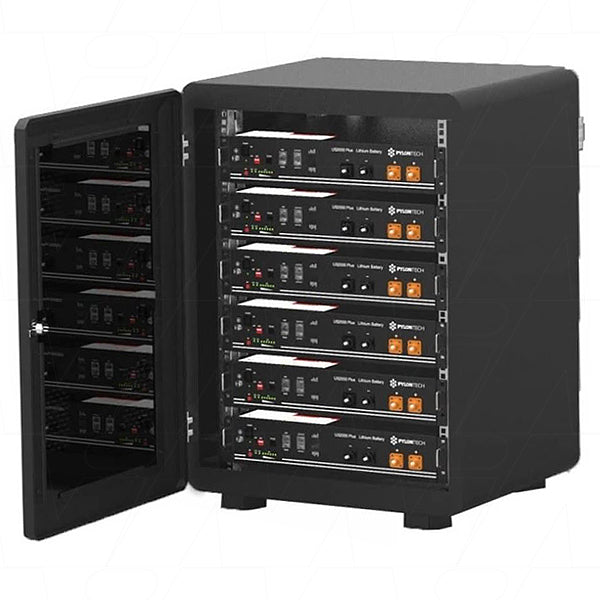 Black IP20 Cabinet Rack - Holds 6 x US2000 or 4 x US3000/UP2500 Series 19