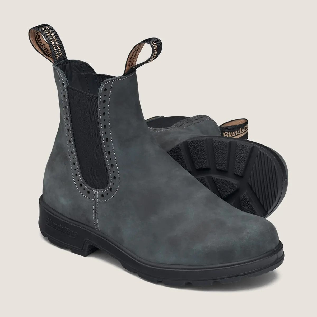 Blundstone High Top Boots Rustic Black #1630 - Durable & Stylish Leather Boots for Men & Women - Perfect for Hiking, Work & Outdoor Adventures