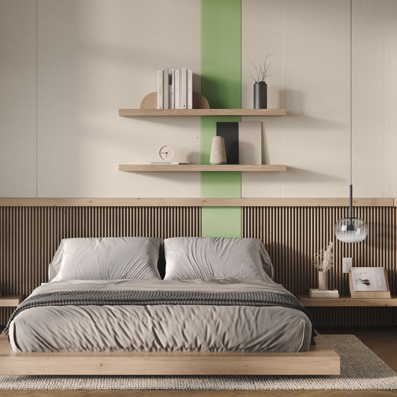 Aksel Inlay Black Floating Shelf - Modern Wall Mounted Shelving for Home Decor, Kitchen, Bathroom & Office Organization
