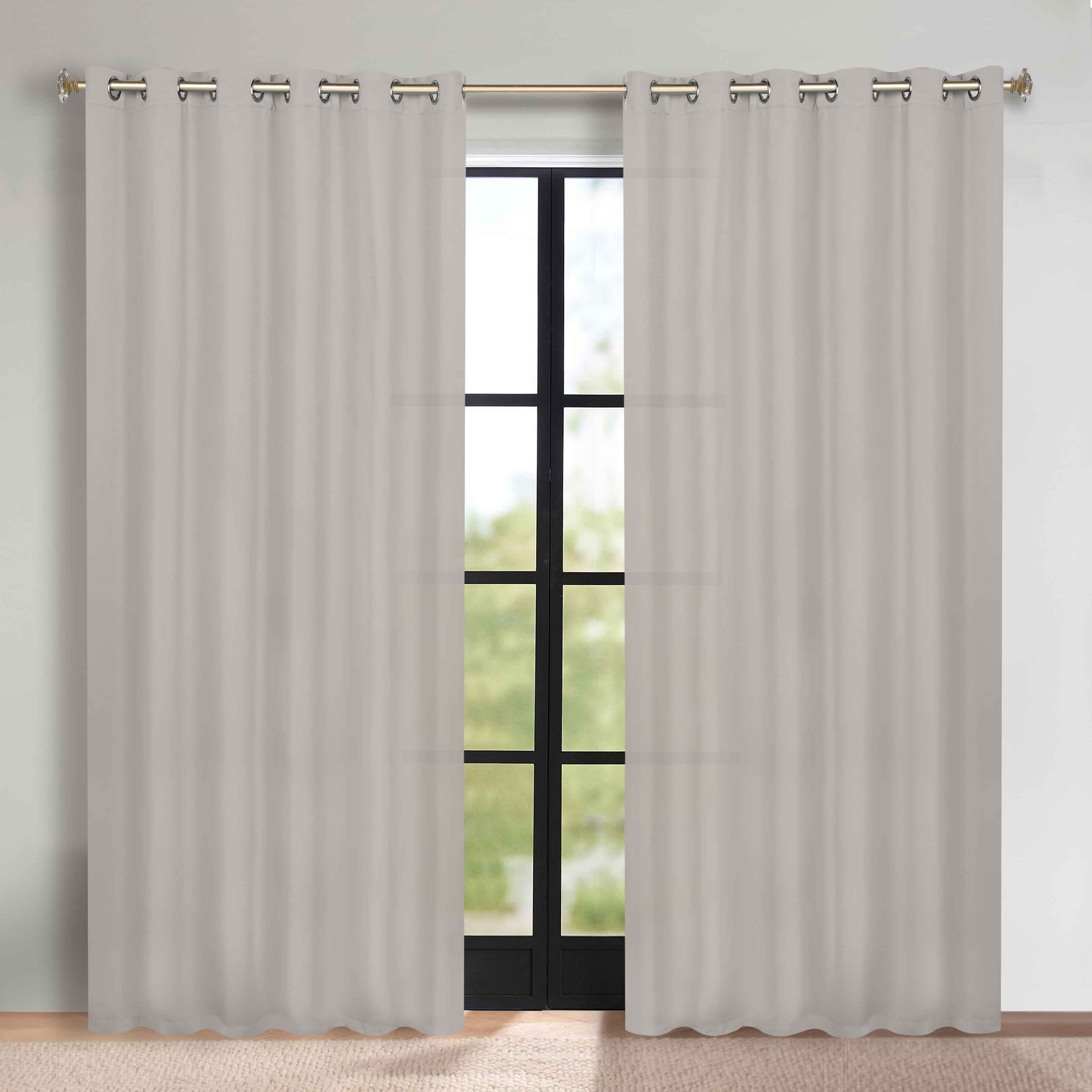 Blackout Curtains Set of 2 - Machine Washable, Room Darkening, Noise Reducing & Thermal Insulated for Bedroom, Nursery & Home Theater