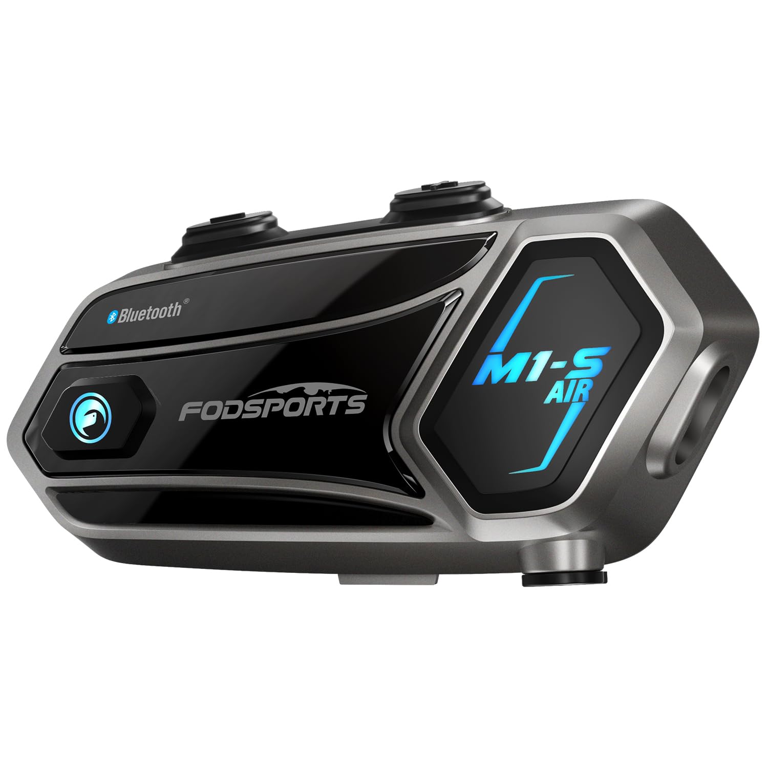 Fodsports M1-S Motorcycle Intercom - 4 Helmet Bluetooth System for Group Riding & Music Sharing