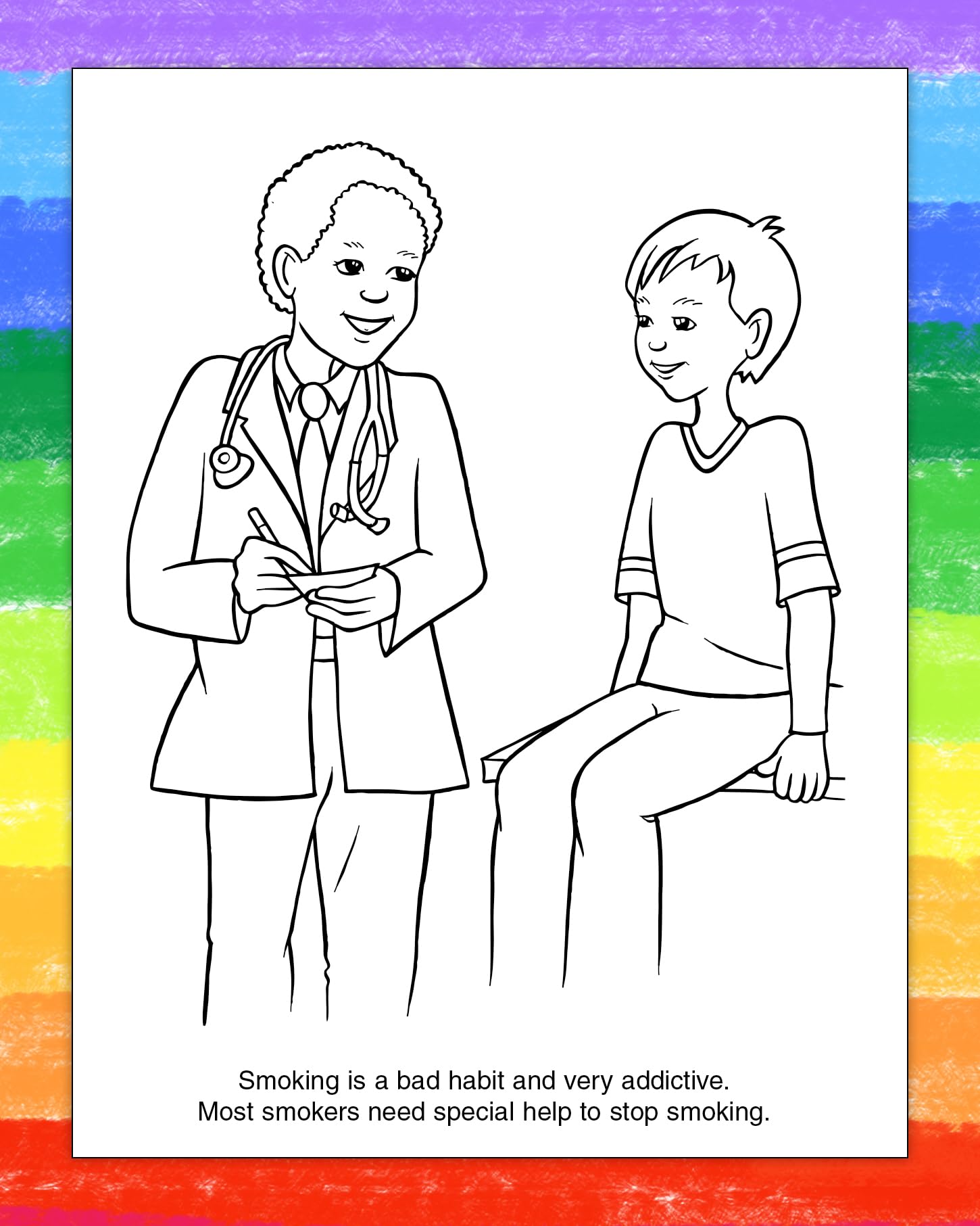 ZOCO Anti-Smoking Educational Coloring Books for Kids - 250 Pack with Crayons | Fun Activities, Puzzles & Games | Perfect for Schools, Community Events & Health Awareness Programs