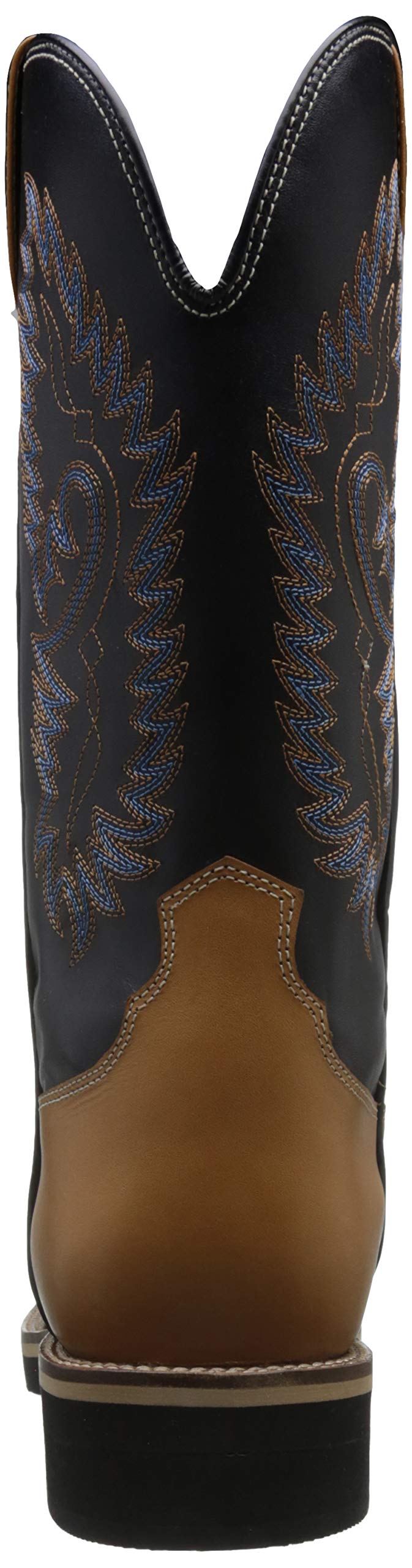 Unisex Soft Cow Leather Western Boots - London Brown, Size 10 US (44 EU) | Comfortable Cowboy Boots for Men & Women | Perfect for Rodeo, Country Dancing & Western Fashion