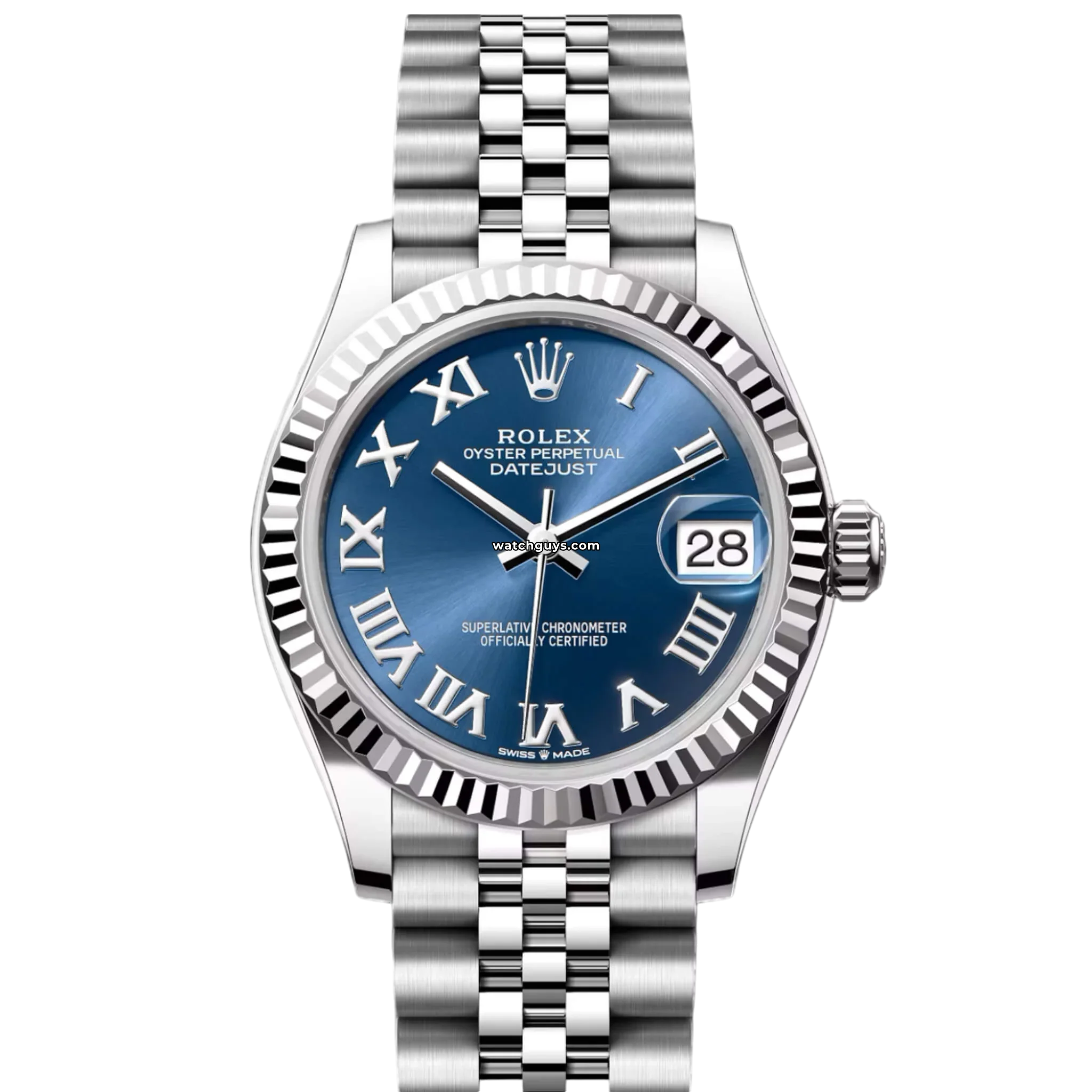 Rolex Datejust 278274 Blue Roman Dial Stainless Steel Watch - Perfect for Business Meetings & Formal Events