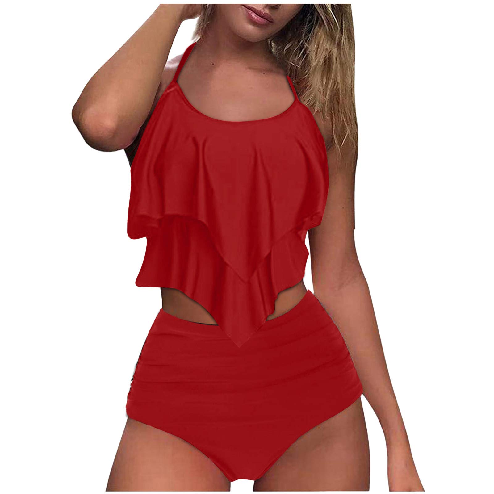 Sexy Women's Two Piece Bikini Swimsuit - High Contrast Gradient Design for Teen Girls | Perfect for Beach, Pool Party & Summer Vacation