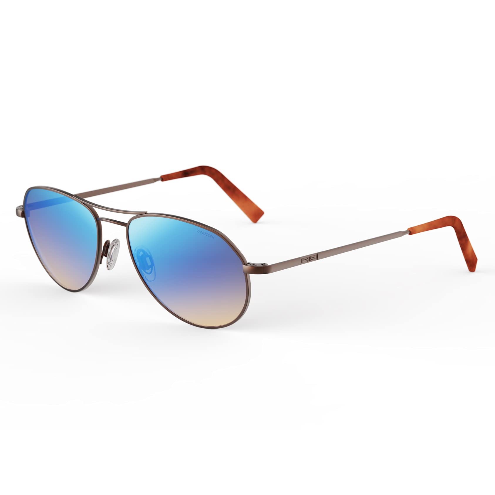 Randolph USA Thaden Petite Aviator Sunglasses for Women - 100% UV Protection Polarized Lenses - Classic Retro Style for Driving, Travel & Outdoor Activities