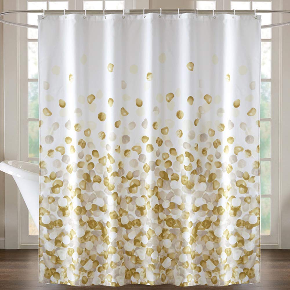 Riverbyland Gold Petal Shower Curtain 71