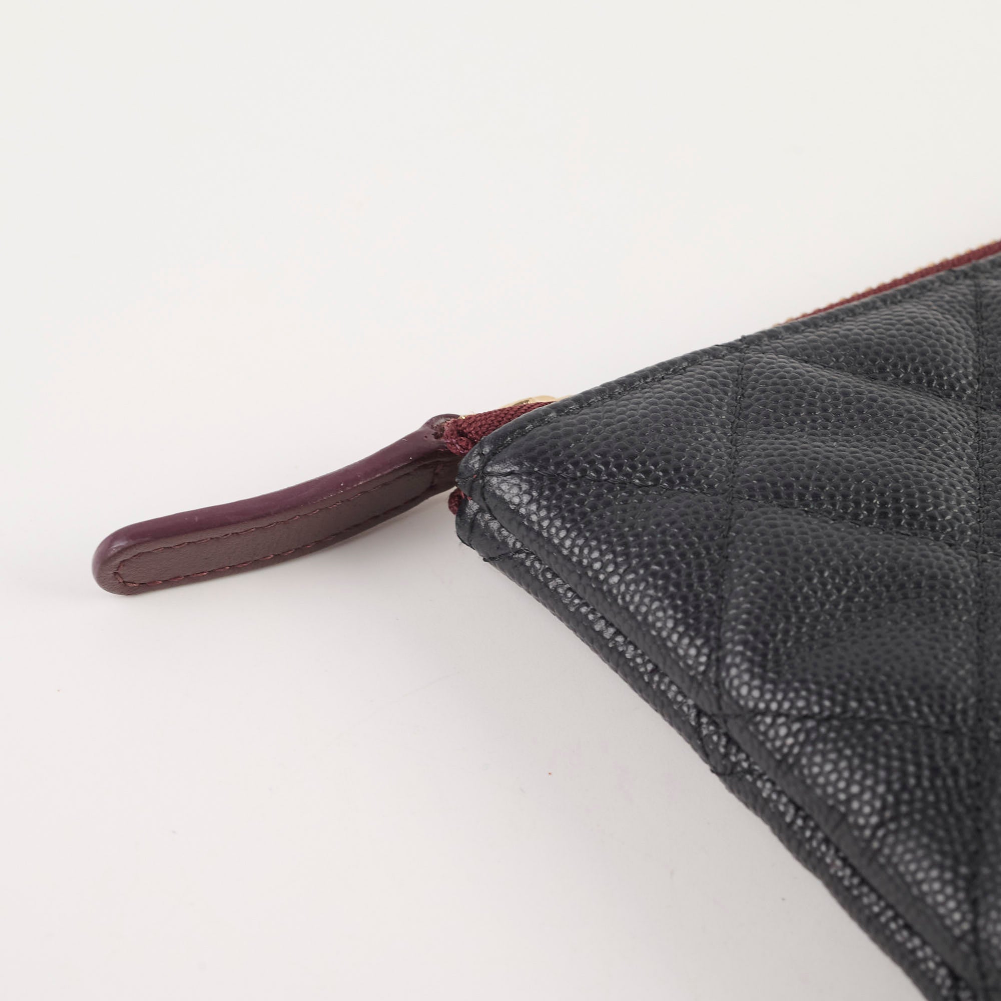 Chanel Caviar Quilted O-Case Clutch Bag in Black | Luxury Designer Crossbody Purse for Women | Perfect for Evening Events, Parties & Special Occasions
