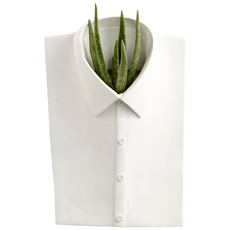 Cyan Design 11015 Chemise Wall Decor in White - Elegant Home Decor for Living Room, Bedroom & Office