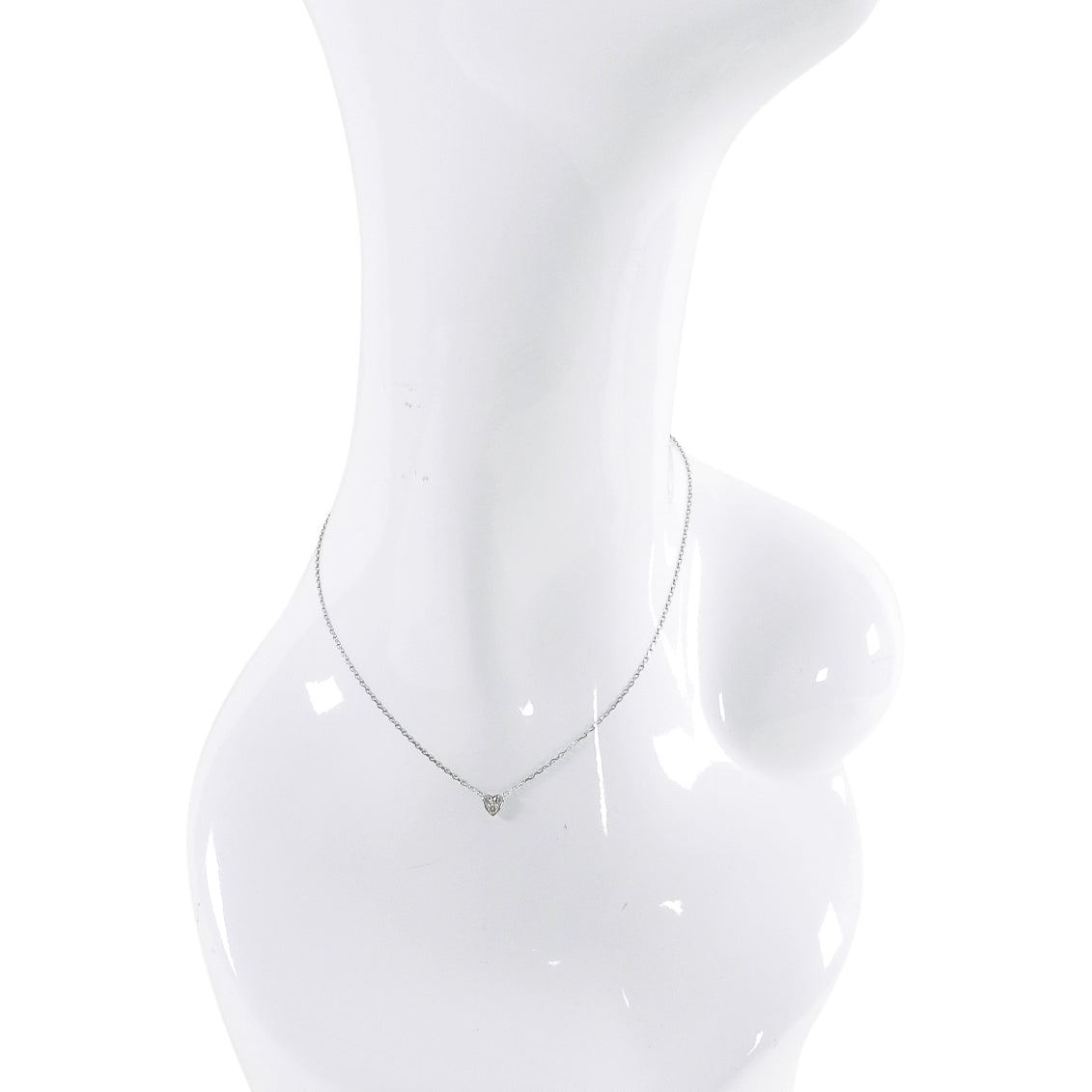 Cartier Heart of Cartier Mini 18K White Gold Diamond Pendant Necklace for Women - Perfect for Valentine's Day, Anniversary & Romantic Gifts