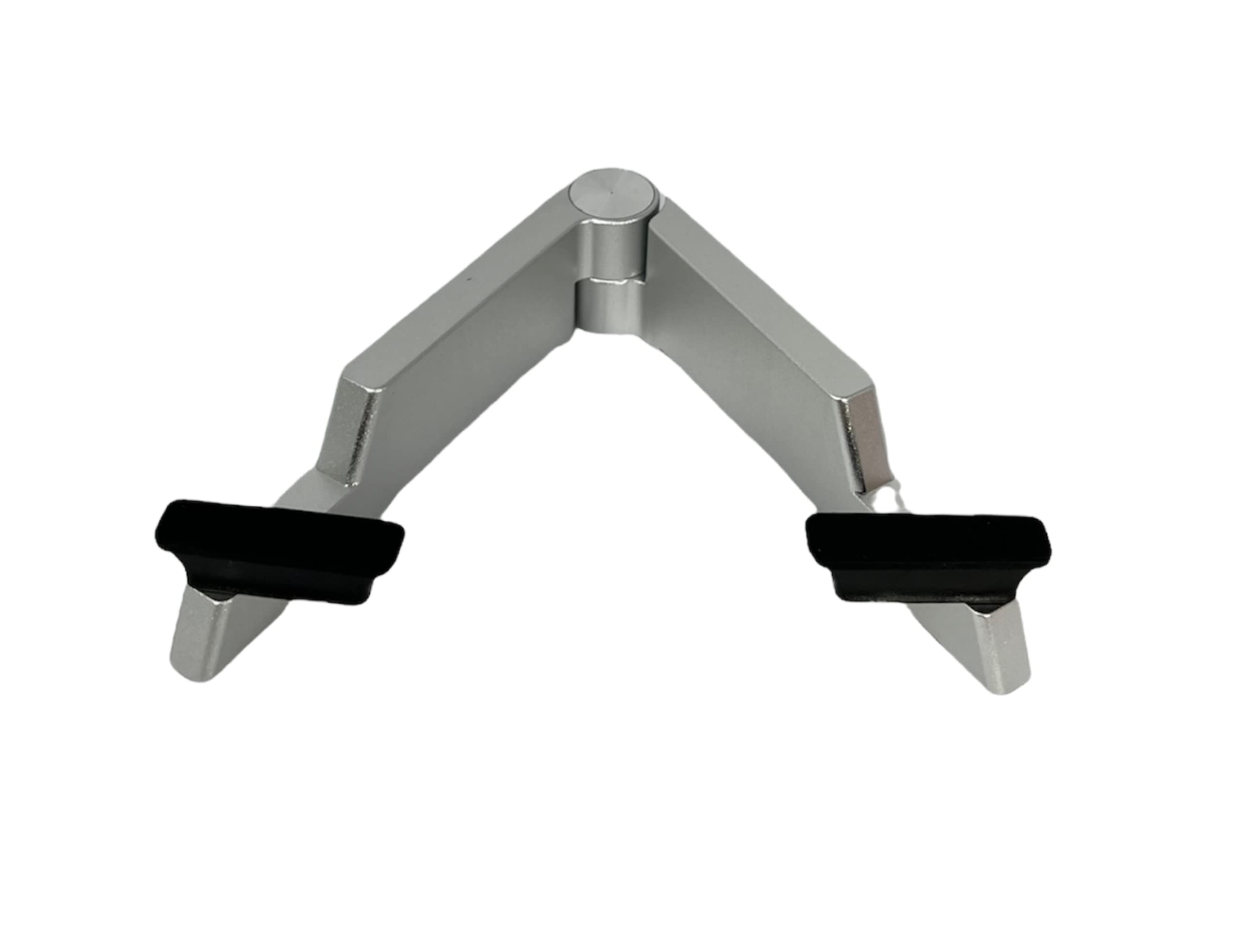 JBGold Foldable Aluminum Phone Stand for Desk - Adjustable & Portable Cell Phone Holder (Silver) - Perfect for Home, Office, Video Calls & Hands-Free Viewing