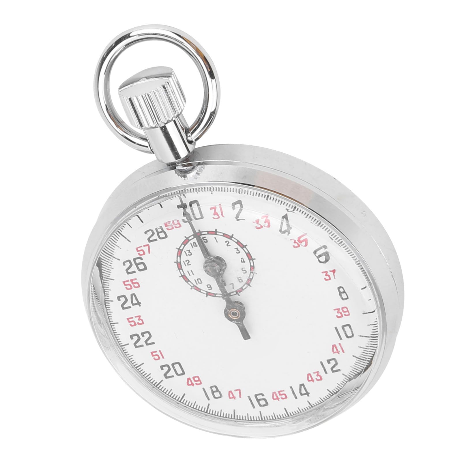 Respicefinem Stainless Steel Sports Stopwatch - 10.0×7.0×3.0 Mechanical Chronograph Timer for Running, Swimming, Track & Field | Physics Teaching Equipment & Gym Training Tool