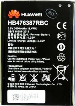 Original Huawei HB476387RBC Replacement Battery for Ascend G750 & Honor 3X - Long Lasting 3000mAh Li-ion Battery - Perfect for Travel, Outdoor Activities & Daily Use