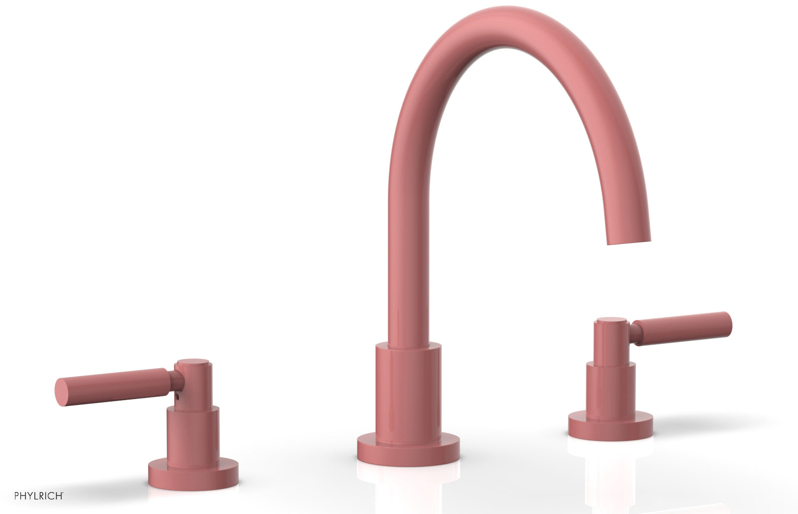 Premium Deck Tub Faucet Set with Lever Handles - D1130C Model - Perfect for Outdoor Showers, Pool Decks & Patio Installations