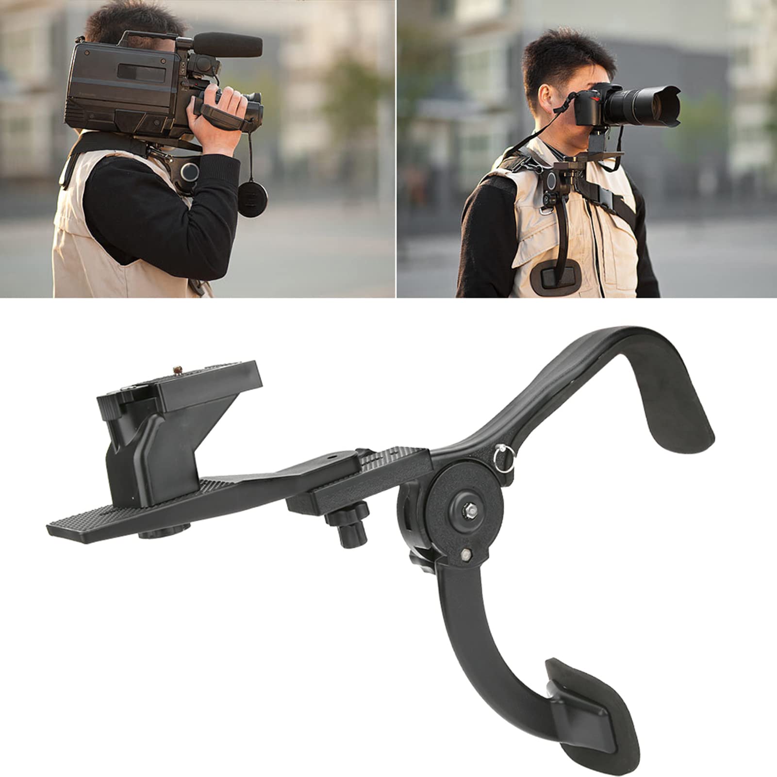 DSLR Shoulder Rig Stabilizer - SR500 Black for Outdoor Photography
