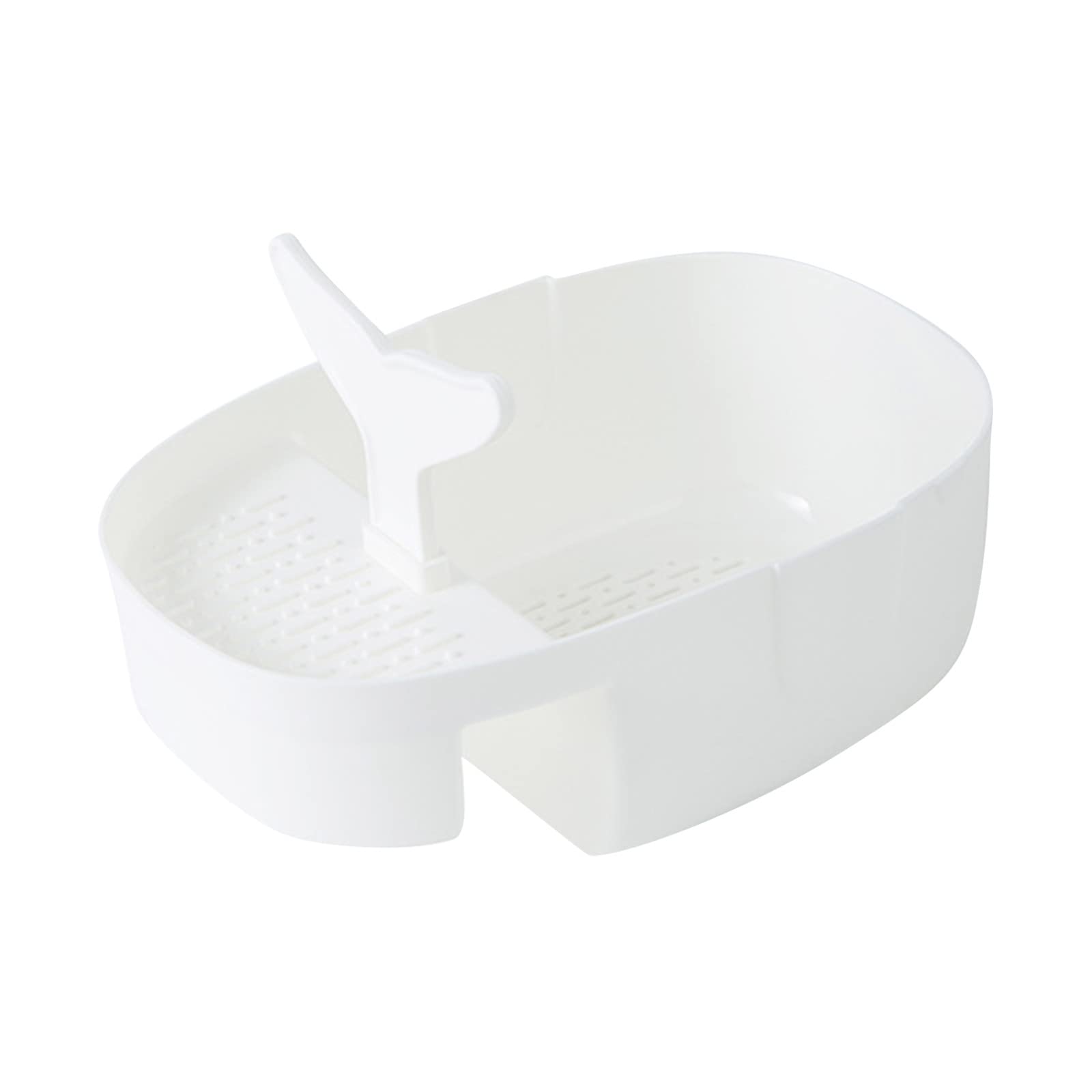 Swan-Shaped Kitchen Sink Drain Basket - Triangular Sink Drain Filter with Storage Rack & Sponge Holder - Perfect for RV, Refrigerator Organization & Small Kitchen Accessories - Ideal for Dishwashing, Vegetable Cleaning & Countertop Storage