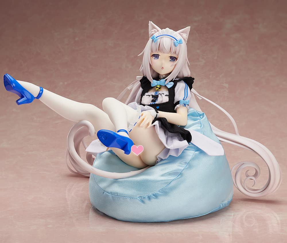 NEKOPARA Vanilla 1/4 Scale Anime Figure - Detachable Hand & Soft Chest, Cute Maid Dress Cartoon Statue, Otaku Collectible Action Model | Perfect for Display, Anime Collections & Gift Giving